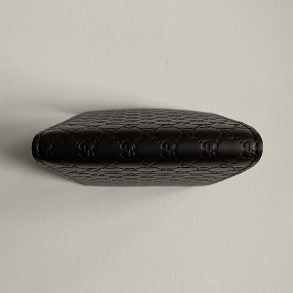 GUCCI Microguccissima Bi-Fold Wallet Dark Brown - Picture 7 of 16